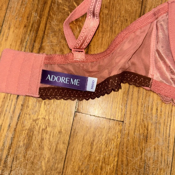 Adore Me Underwire Lace Bra's size 38DD New Black, Rose New With Tags - Picture 6 of 7